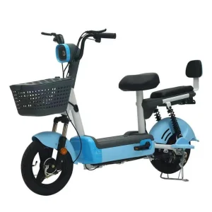 Blue Bubble seated electric scooter from the supplied product catalogue