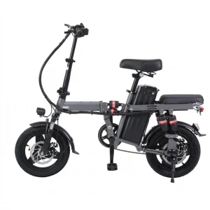 Grey F12 folding electric bike from the supplied product catalogue